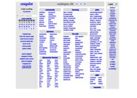 Craigslist washington dc jobs - List of all international craigslist.org online classifieds sites